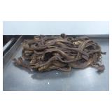 Brown Fabric Zippers with Brass Teeth and Pulls