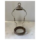 Metal Hanging Frame with Circular Base and Decorat