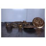 Brass and Metal Lamp Parts with Decorative Element