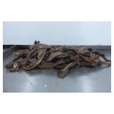 Brown Fabric Zippers with Brass Teeth and Sliders