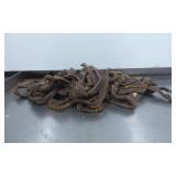 Brass-Toothed Brown Fabric Zippers