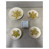 Hand-Painted Jamaican Ceramic Plates and English C