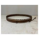 Antique-Style Oil Lamp Gallery Ring in Pierced Met