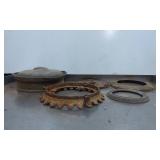 Metal Lamp Parts, Including Circular Components