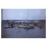 Brass Lamp Parts with Decorative Elements