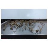 Thirteen Brass Lamp Harp Frames Without Wiring