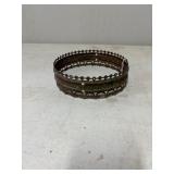 Antique Metal Filigree Ring for Oil Lamp