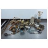 Lamp Parts Including Sockets, Wiring, and Hardware