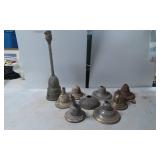 Brass and Metal Lamp Parts, Including Bases and Co