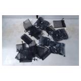 Black Mesh Drawstring Pouches