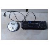 Panasonic Portable Cassette Player and Jensen CD P