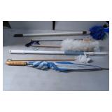 Five Household Items Including Dusters, Grabber To