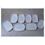 Eight Pfaltzgraff Eastern Airlines White Ceramic S