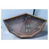 Framed Mother-of-Pearl Inlaid Folding Fan in Hexag