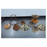 Metal Lamp Parts Including Bases and Frames