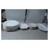 Independence Ironstone Octagonal Dinnerware Set by