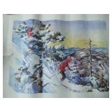 1973 Cecil E. Wilson Skiing Scene Print