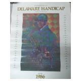 1986 Delaware Handicap Horse Racing Poster
