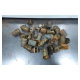 Vintage Brass and Metal Lamp Sockets