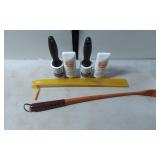 Household Items: Lint Rollers, Sunscreen, Shoehorn