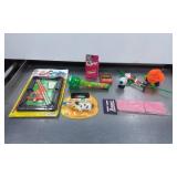 Novelty Toys Including Mini Pool Table, Keychain G