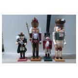 Four Wood Nutcrackers in Mixed Designs