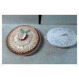 Sanor Ceramic Decorative Pie Plate and A.J. Wilkin