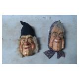 Hand-Carved Wooden Non-Wearable Masks, Switzerland