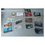 Vintage Postcards Featuring Various Landscapes and