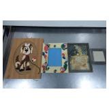 Four Decorative Items Including Picture Frames and
