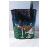 Ballonoff Home Products Space-Themed Metal Wasteba