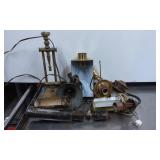 Vintage Metal and Brass Lighting Parts and Fixture