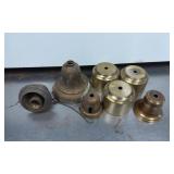 Vintage Brass and Metal Light Fixture Parts