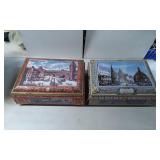 Lebkuchen Schmidt Tin Boxes with Bavarian Scene De