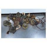 Metal and Brass Antique Kerosene Burner Assemblies