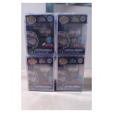Four Funko Pop Art Series Captain America #33 Figu