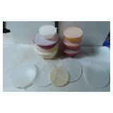 Plastic Storage Bowls with Lid Set