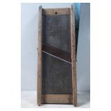 Vintage Wooden Frame Mandoline Slicer with Metal B