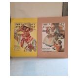Two 'Saturday Evening Post' Cover Posters Featurin