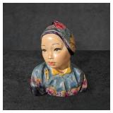 Esther Hunt "Jonquil" Painted Chalkware Bust, c.19
