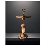 Art Deco Stand with Ornamental Design, 28 Inches T
