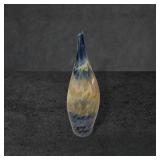 Hem Blown Glass Vase, 7 1/2 Inches Tall