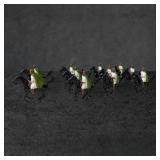 11 Hand-Painted Metal Arab Figures on Horseback, B