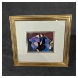 Framed Abstract Artwork by Unknown Artist, 14 1/2