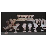 Central Glass Works Morgan Pattern Pink Depression