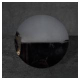 Black Amethyst Glass Paint Plate, 9 3/4 Inches in