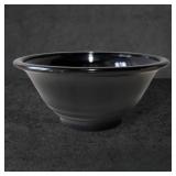 Black Amethyst Glass Bowl, 9.5 Inches in Diameter
