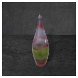 Multicolor Hand-Blown Glass Vase, Approximately 7
