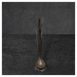 Metal Bulb Bud Vase, 13 in Tall