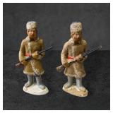 Hand-Painted Sawdust and Glue Mountain Men Figurin